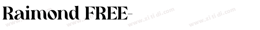 Raimond FREE字体转换